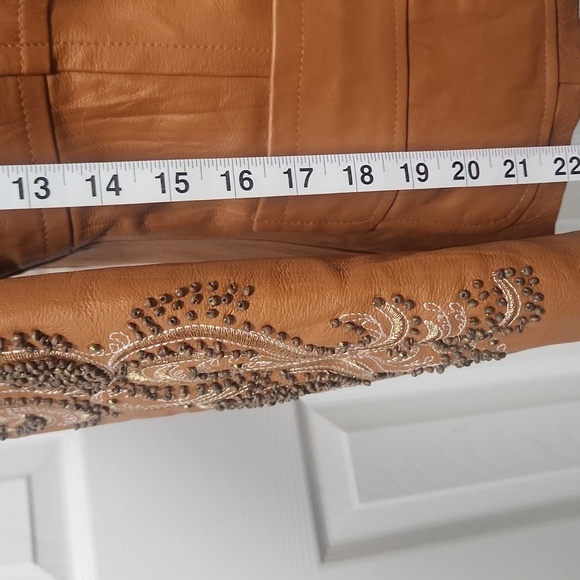 Vintage Beaded Wilsons Leather blazer - Picture 11 of 12